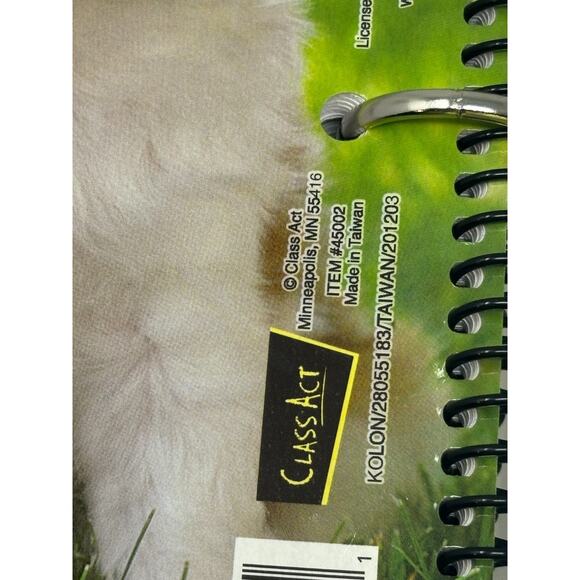 Keith Kimberlin 1" 3-Ring Binder & Spiral Notebook Kitten Playing Yarn Puppies - Picture 9 of 12